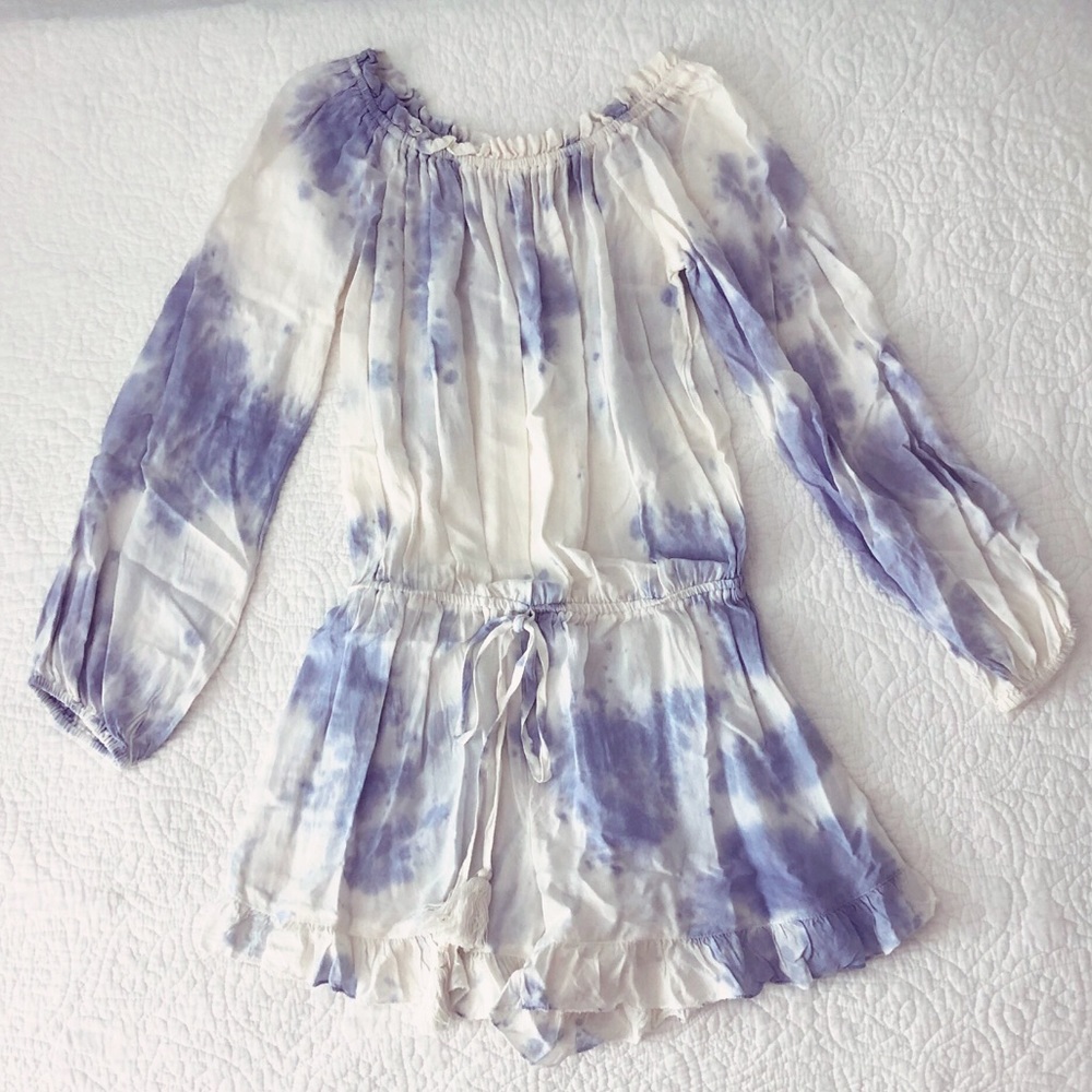 ROMPER - “cloud” print, long sleeve